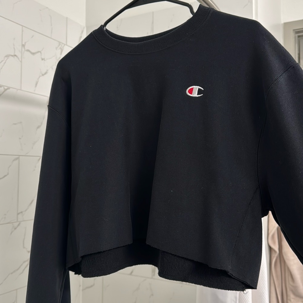 champion cropped sweatshirt